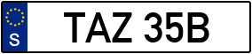 Trailer License Plate